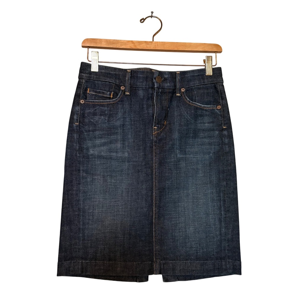 Citizens of Humanity Womens Dark Wash Denim Pencil Skirt Size 24 Knee Length